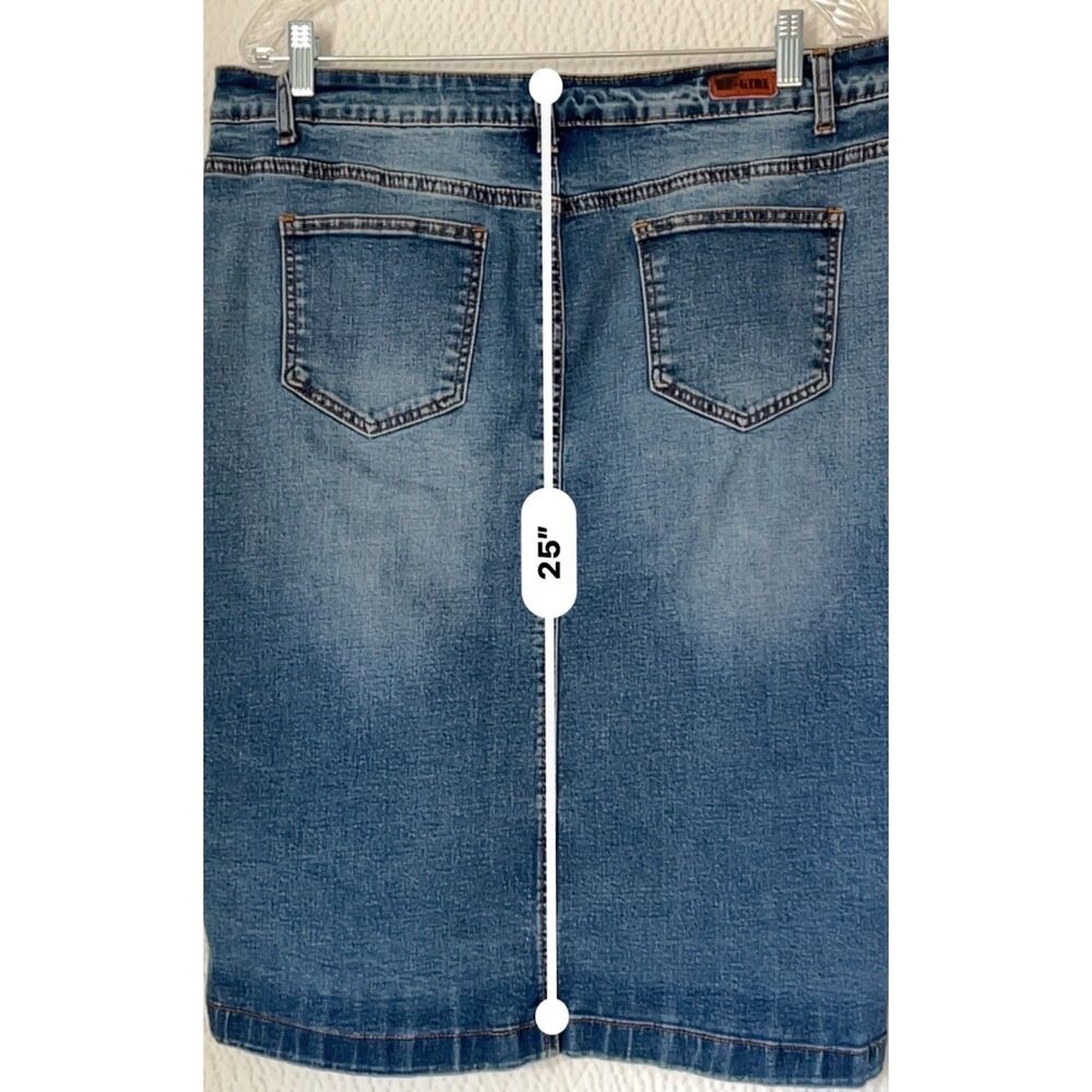 Be-girl Classic Denim Midi Skirt. Size XL. - Picture 5 of 7